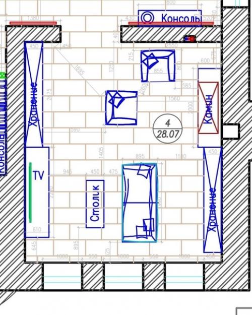 Перед вами зона отдыха, вынесли ее в отдельное помещение, чтобы всегда можно было уединиться и расслабиться. 05