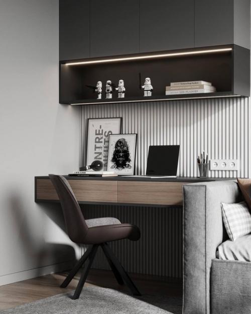 Интерьер небольшой комнаты. 03