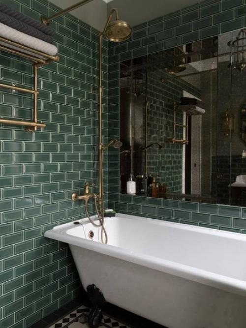 Дизайн в индустриальном стиле с балконом в ванной комнате. 08