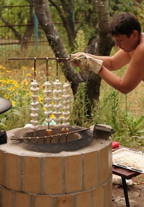 Как сделать стационарный тандыр своими руками. 04