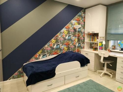 Оцените рeмонт в комнате двyх парней! 02