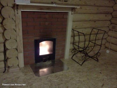 Установка банной печи. 04