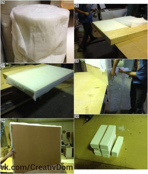 Обзорная фото презентация изготовления полуторной кровати на мебельном производстве. 04