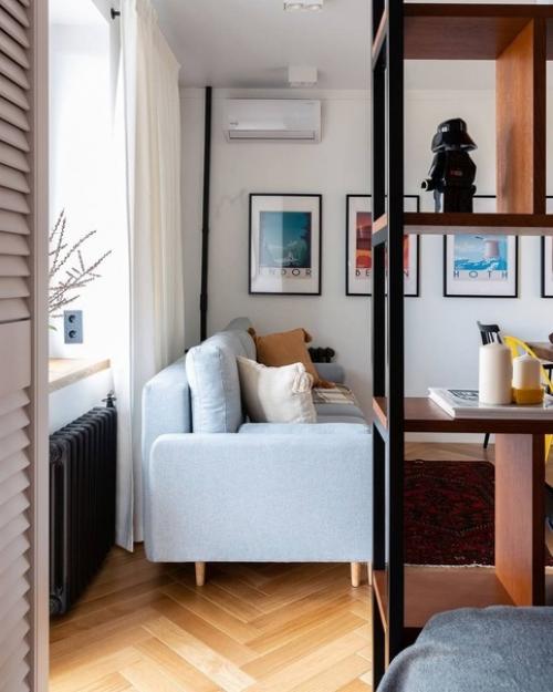 Дизайнеры создали единое пространство квартиры - студии, с логичным переходом всех основных функциональных зон. 03