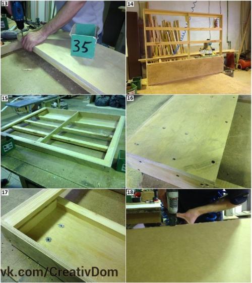 Обзорная фото презентация изготовления полуторной кровати на мебельном производстве. 02
