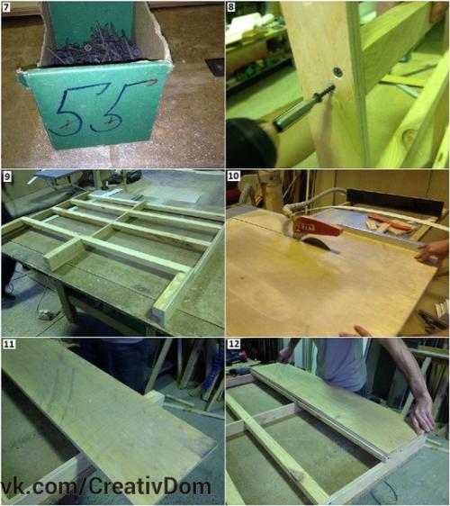 Обзорная фото презентация изготовления полуторной кровати на мебельном производстве. 01