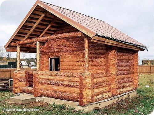 Мы строим баню. 09