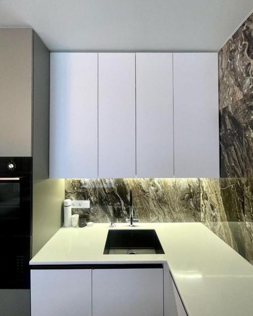 Кухня готова.  Один из самых сложных проектов. 05