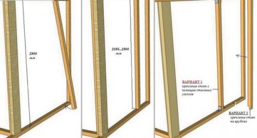 Монтаж каркасно - обшивных перегородок на деревянном каркасе. 05 Монтаж каркасно - обшивных перегородок на деревянном каркасе. 05