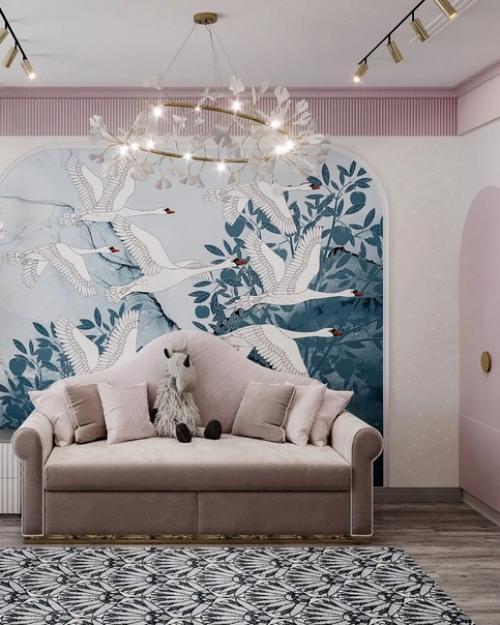 Проект и его реализация дизайна детской комнаты в загородном доме. 06