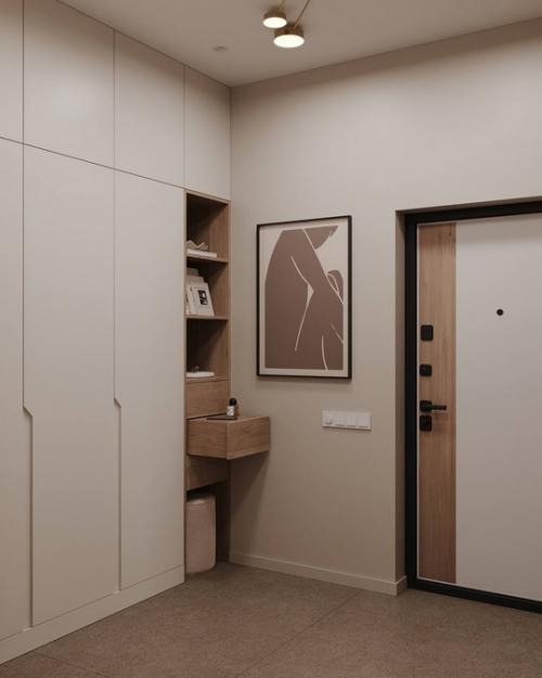 Спокойный, обволакивающий интерьер в тёплых бежевых оттенках. 06