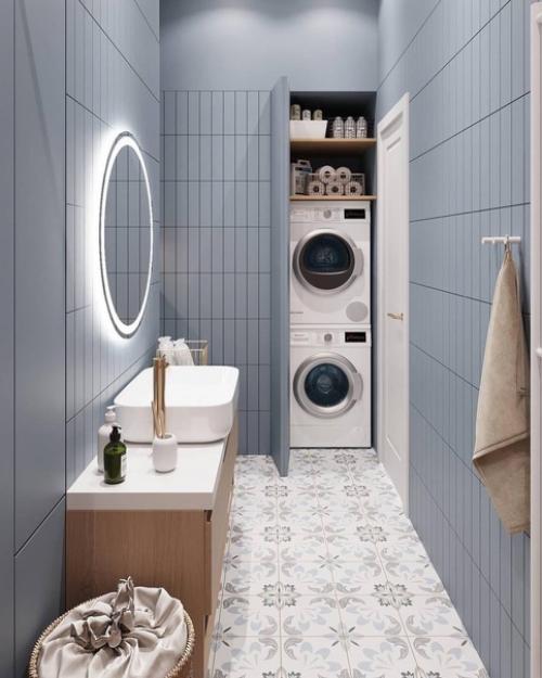 Мы встречаем день в нежной ванной комнате площадью 5, 57 кв. 06