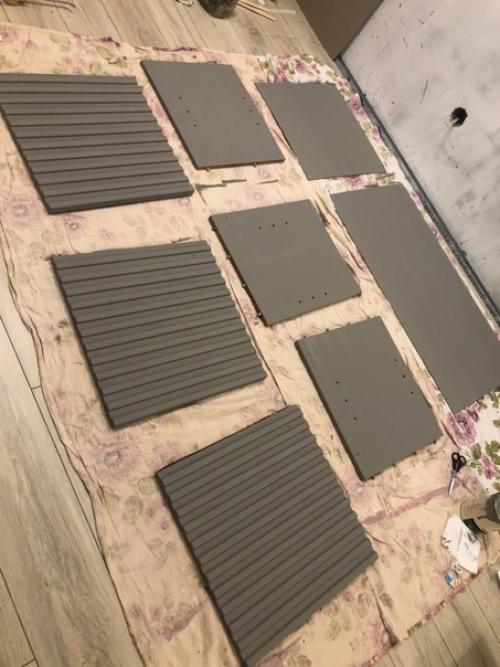 Единомышленники!  Завершила работу над тумбой - комодом. 03