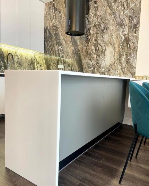 Кухня готова.  Один из самых сложных проектов. 08