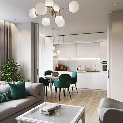 Люстры в интерьере выделяют огромный пласт в дизайнерском подходе к оформлению освещения в интерьере. 02