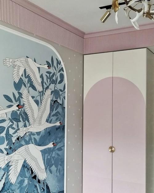 Проект и его реализация дизайна детской комнаты в загородном доме. 01