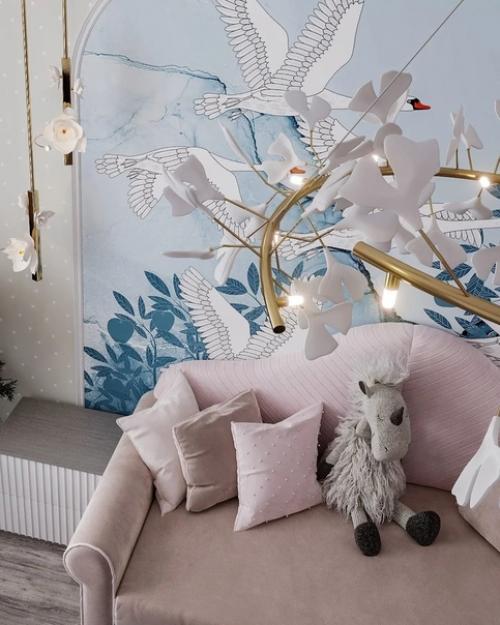 Проект и его реализация дизайна детской комнаты в загородном доме. 08