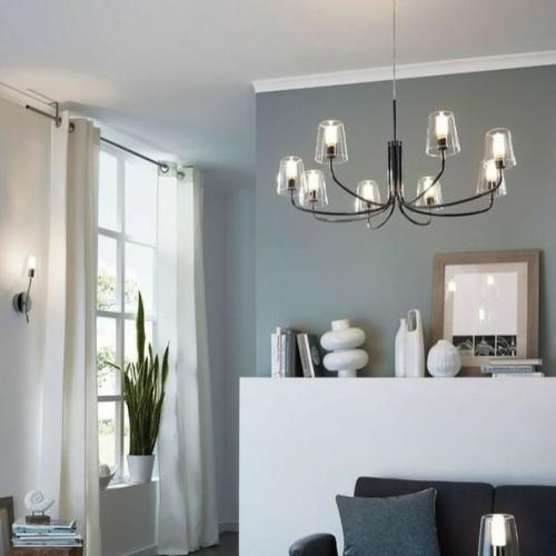 Люстры в интерьере выделяют огромный пласт в дизайнерском подходе к оформлению освещения в интерьере. 03