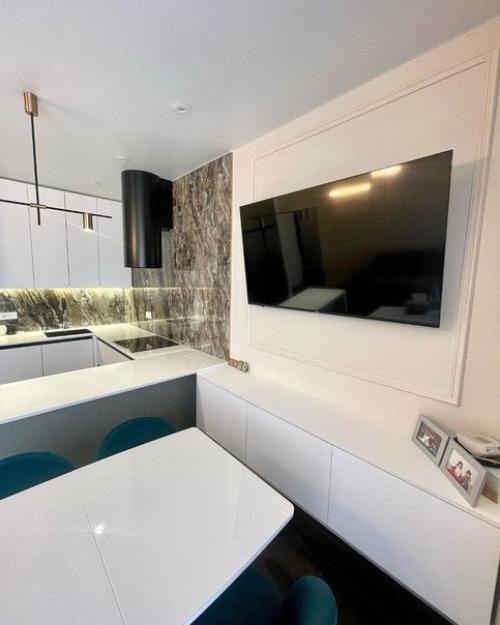 Кухня готова.  Один из самых сложных проектов. 07