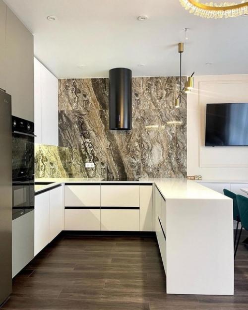 Кухня готова.  Один из самых сложных проектов. 01