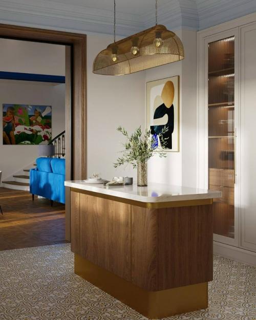 Эта кухня - настоящее сердце дома, где уют и эстетика слились воедино. 02