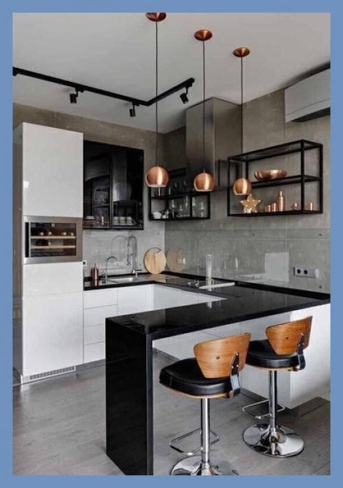 Стильный дизайн на кухне. 03