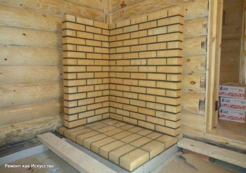 Установка банной печи. 03