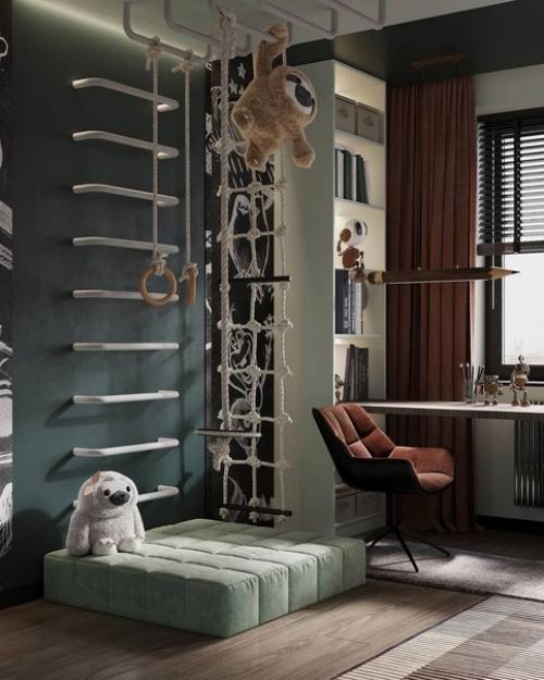 Современная стильная комната, которая с первого взгляда не оставила равнодушным своего юного хозяина. 05