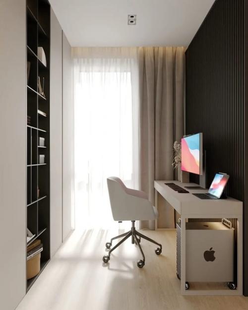 Школа ремонта.  Дизайн кухни - гостиной и рабочей зоны. 03