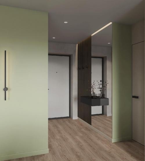 Светлый и стильный интерьер кухни - гостиной. 05