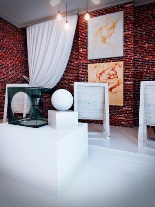 Дизайн интерьера в стиле лофт_ квартира - мастерская для творческого молодого человека. 04