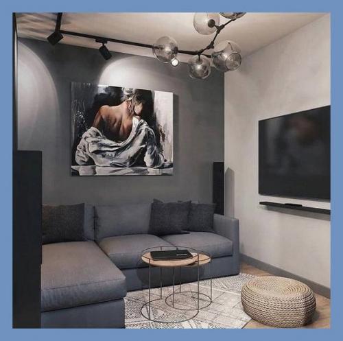 Дизайн интерьера в тёмных тонах. 03