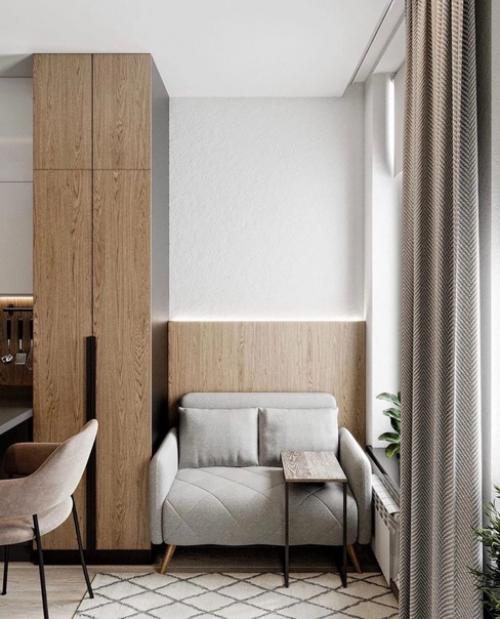 Дизайн студии, площадью 18 кв. 01