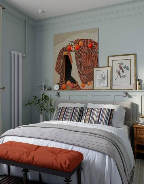 Интерьер сочетает классическую основу и современные акценты, создавая пространство, в котором легко жить, творить и отдыхать. 05