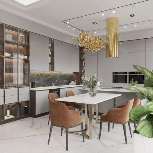 Дизайн - проект кухни - гостиной, площадью 43 кв. 03