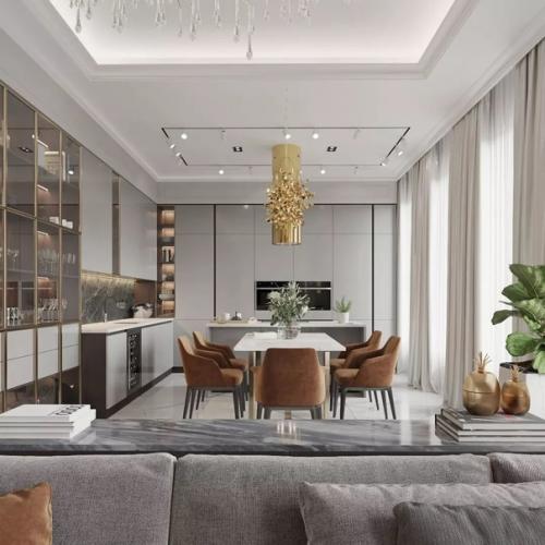 Дизайн - проект кухни - гостиной, площадью 43 кв. 02