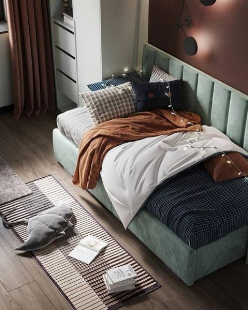 Современная стильная комната, которая с первого взгляда не оставила равнодушным своего юного хозяина. 07