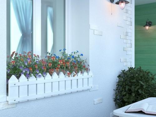 Лоджия Терраса.  Легкое настроение загородной террасы на обычной лоджии квартирного дома. 02