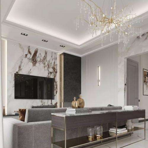 Дизайн - проект кухни - гостиной, площадью 43 кв. 07