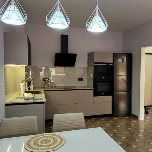 Кухня студия + спальня. 07