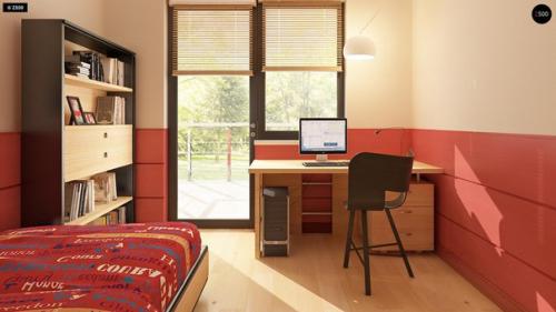 Элегантный двухэтажный дом с боковым гаражом и кабинетом на первом этаже. 06