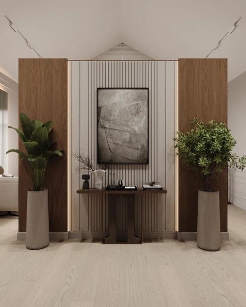 Уютная просторная мастер - спальня с панорамным остеклением и выходом на балкон. 07