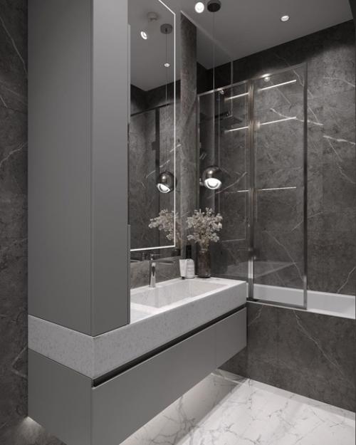 Ванная комната.  Площадь около 5 кв. 02