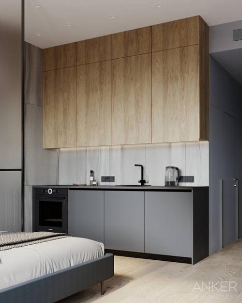 Проект квартиры студии 28 кв. 04