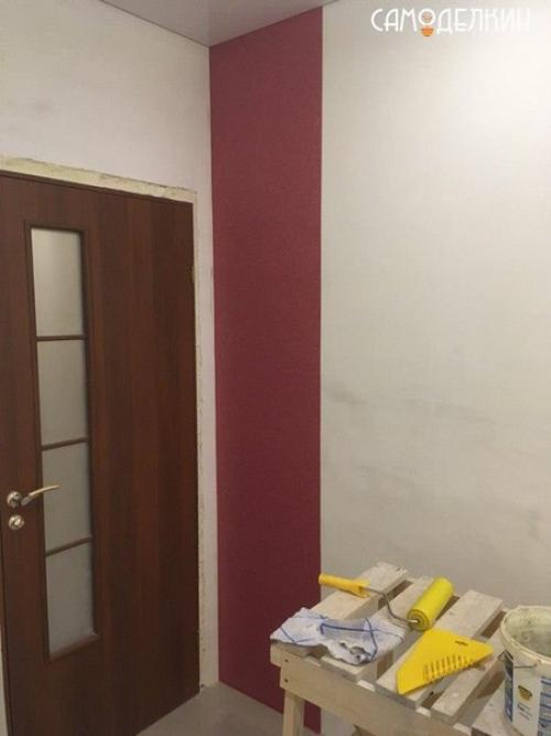 Вот и закончил квартиру, последним этапом была поклей - ка обоев в кухне. 05