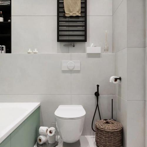 Стильный, нежный, эффектный интерьер ванной комнаты. 05