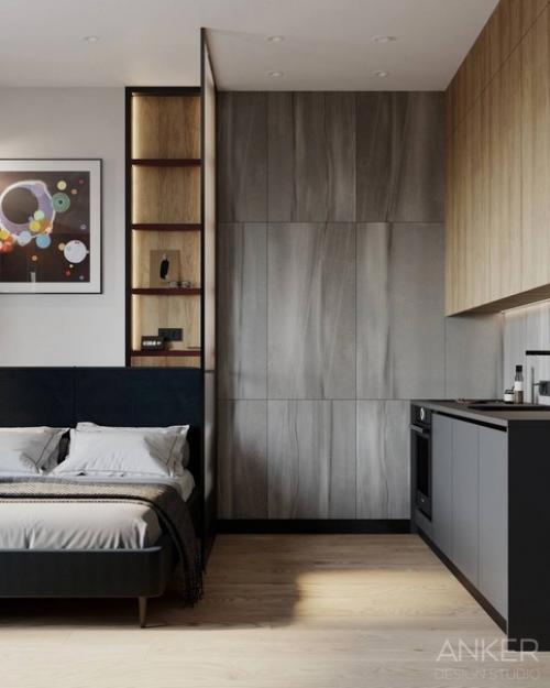 Проект квартиры студии 28 кв. 03