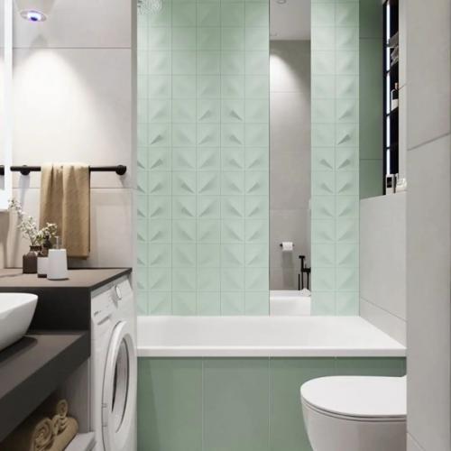 Стильный, нежный, эффектный интерьер ванной комнаты. 02