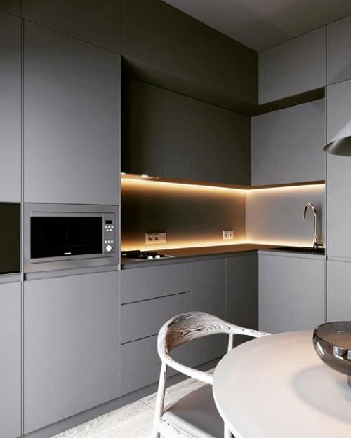 Стиль зашкаливает и брутальность этой кухни. 02