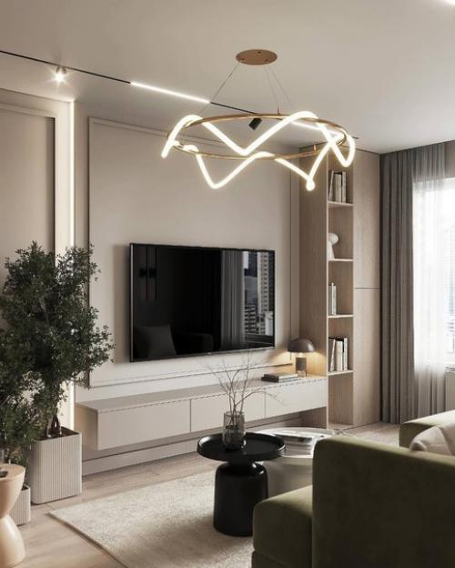 Лаконичный интерьер кухни - гостиной - идеальное решение для современного дома. 04